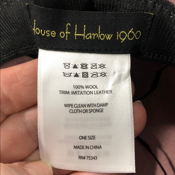NWT House Of Harlow 1960 Women's Pink Wool Fedora Hat One Size NEW - Picture 5 of 9